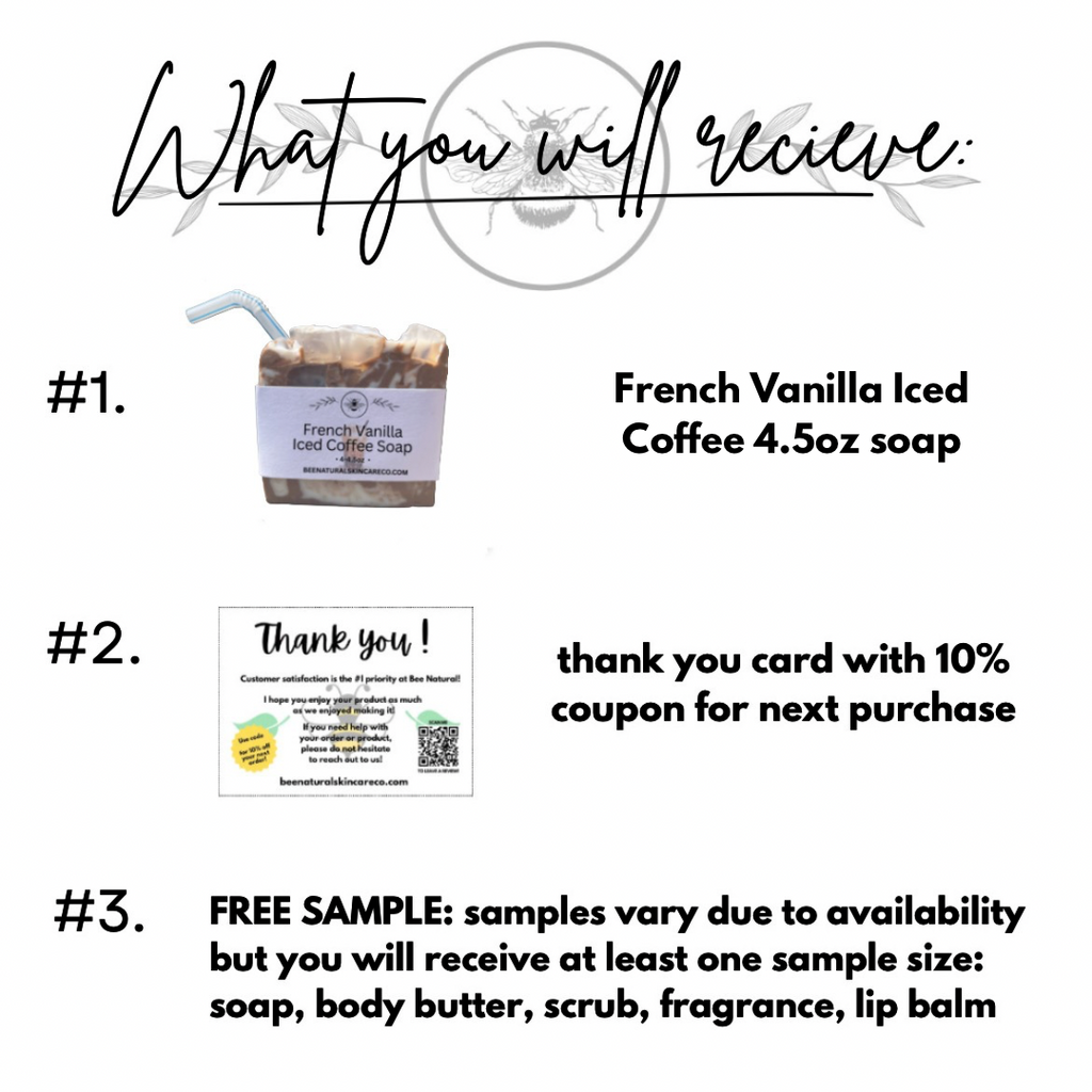 Vanilla Iced Coffee Soap- 4.5oz