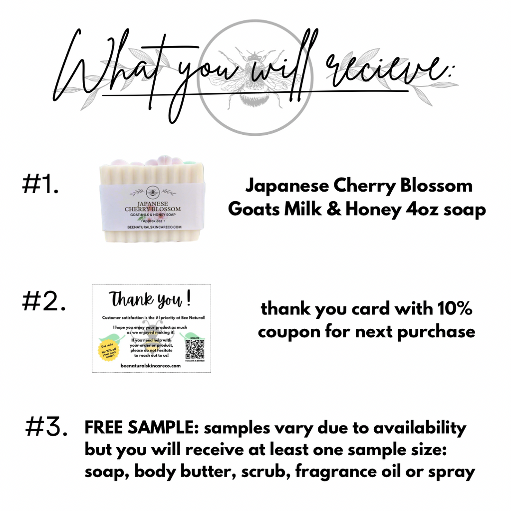 Japanese Cherry Blossom Goat’s Milk & Honey Soap