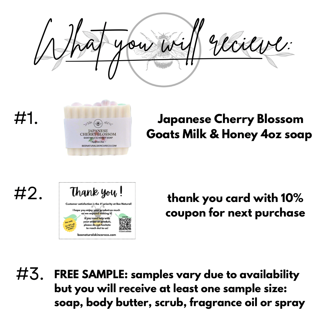 Japanese Cherry Blossom Goat’s Milk & Honey Soap