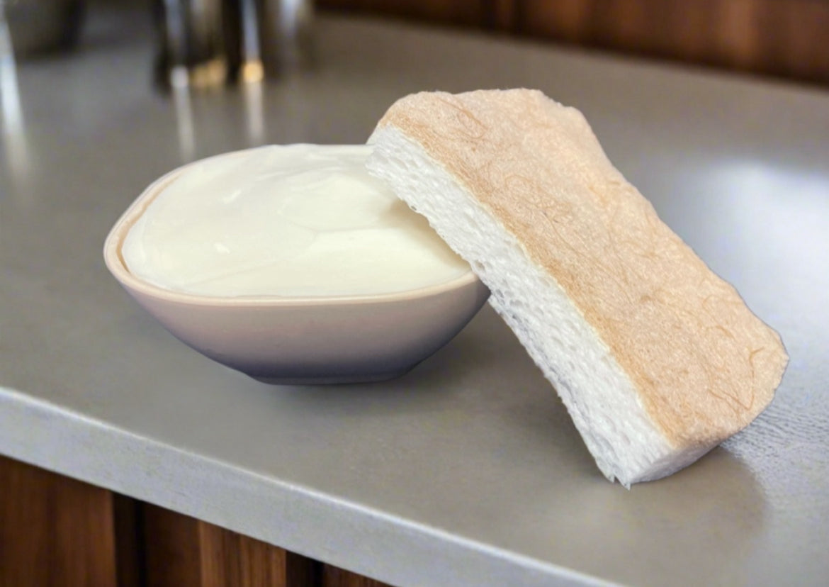 All Natural Solid Dish Soap with Sisal Sponge