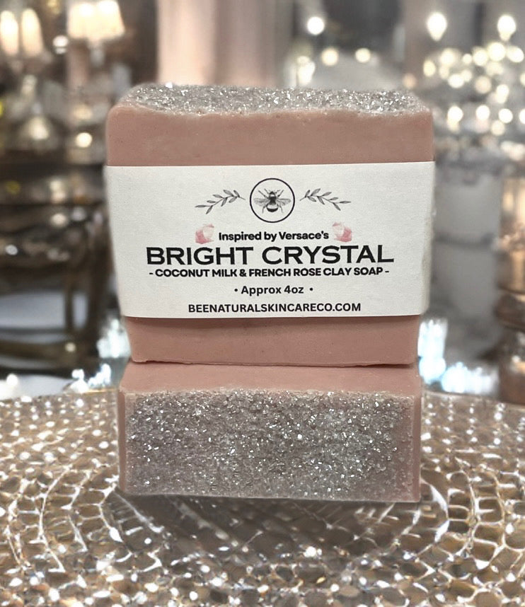Bright Crystal Coconut Milk & French Rose Clay Soap