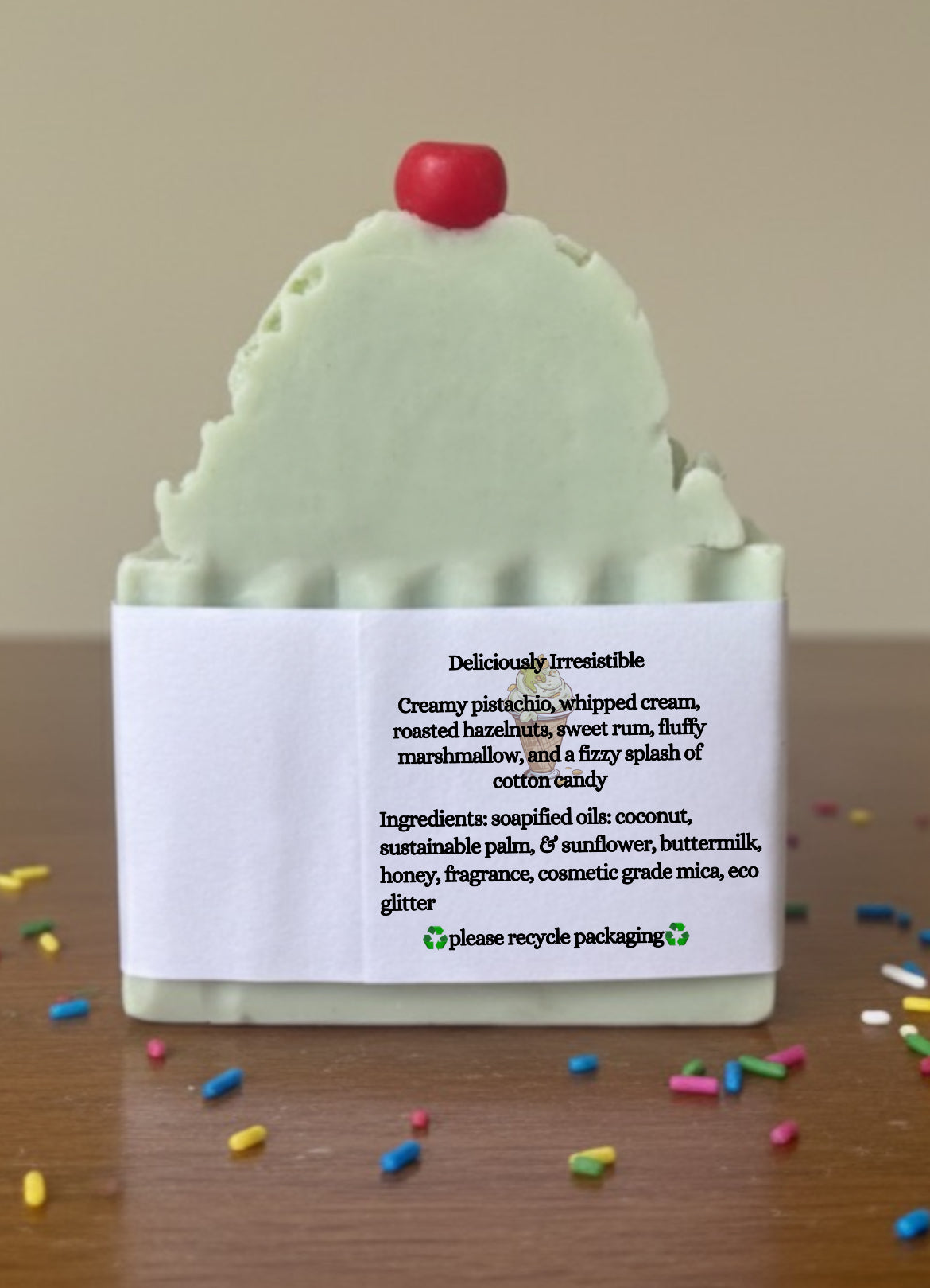 Yum Pistachio Gelato Buttermilk & Honey Soap- 4oz