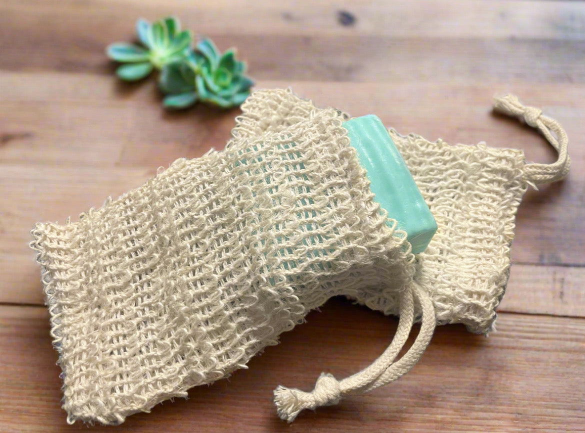 Natural Sisal Soap Saver & Exfoliating Bag