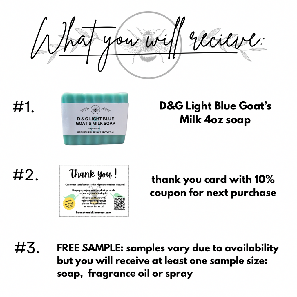 D&G Light Blue Goats Milk Soap