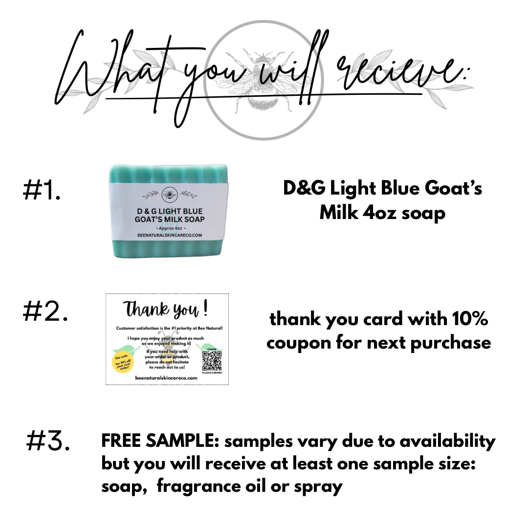 D&G Light Blue Goats Milk Soap