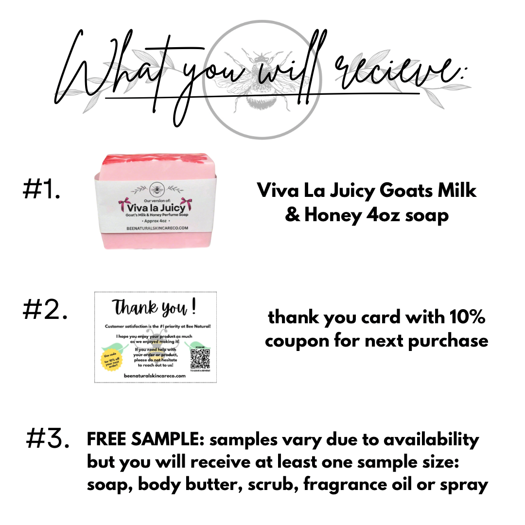 Viva La Juicy Type Goats Milk & Honey Soap