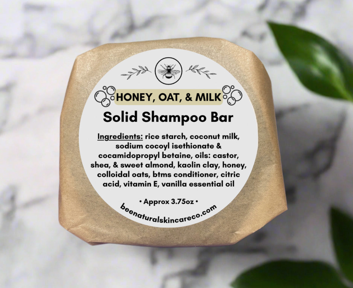 Honey, Oat, & Milk Repair & Protect Shampoo Bar- 3.75oz 🌱ALL NATURAL🌱
