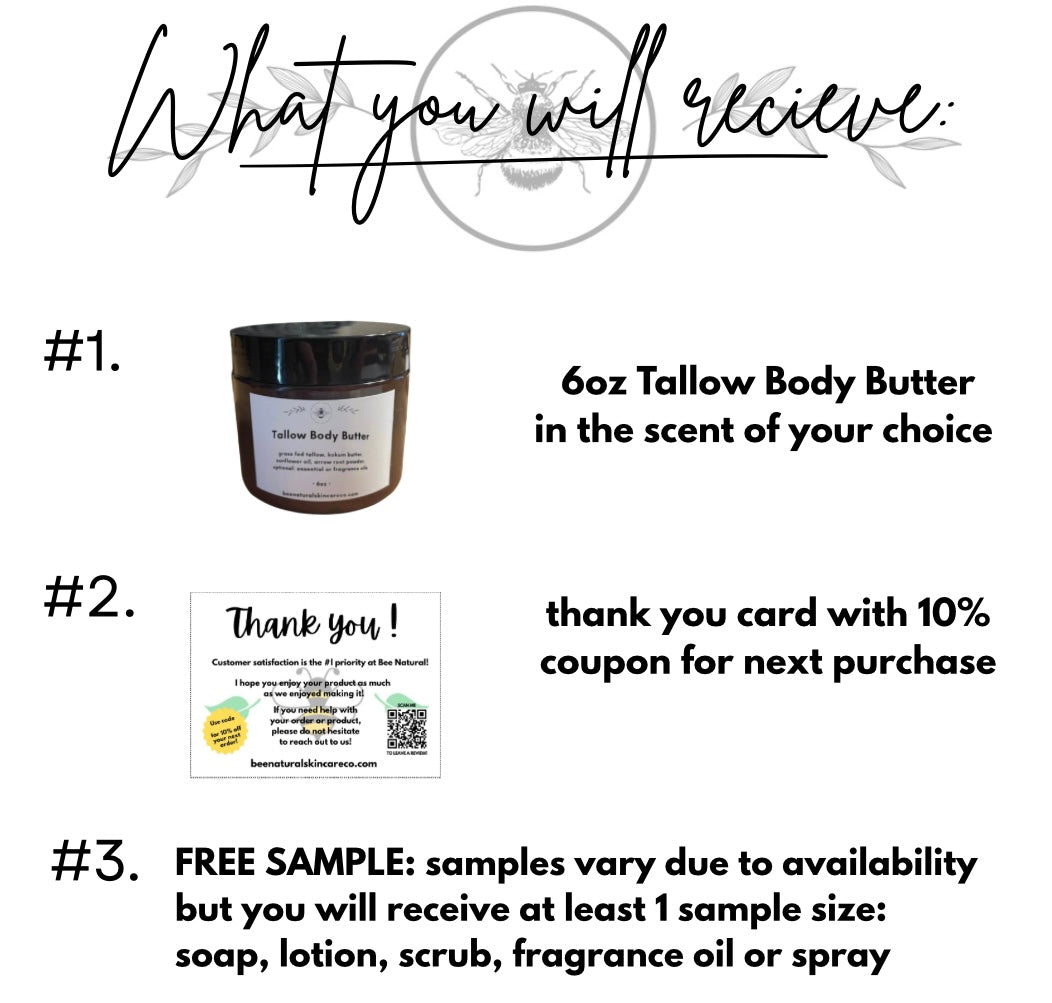 Tallow Body Butter- 6oz