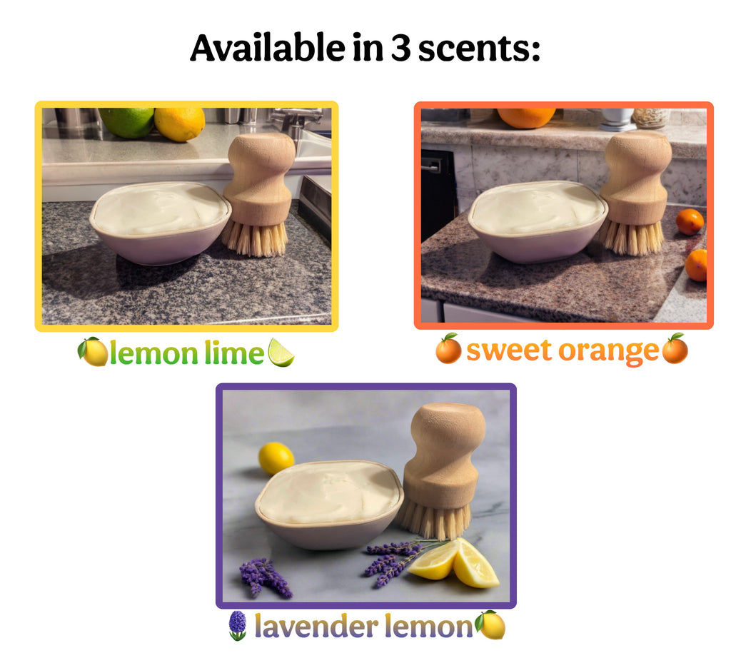 All Natural Solid Dish Soap with Sisal Sponge