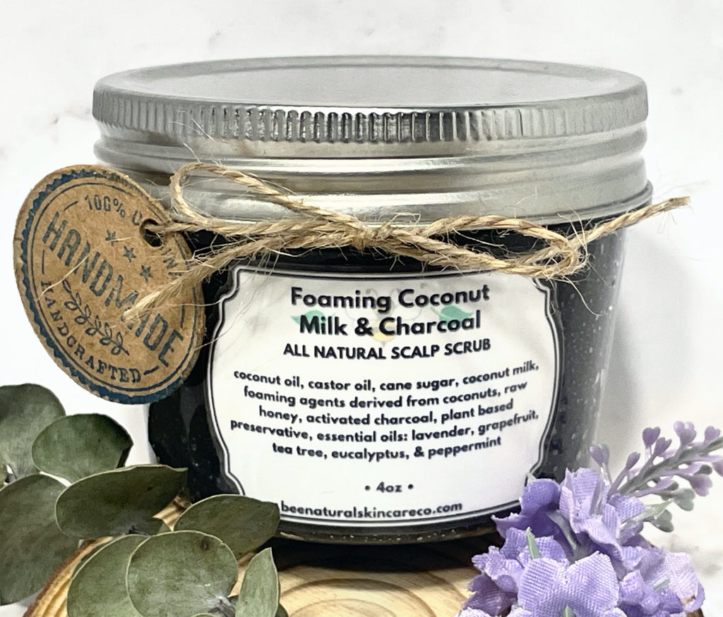 Coconut Milk & Charcoal Scalp Scrub