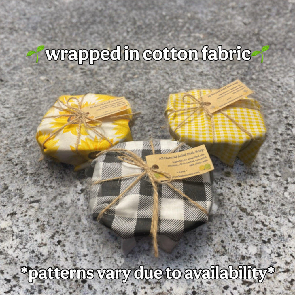 All Natural Solid Dish Soap with Sisal Sponge