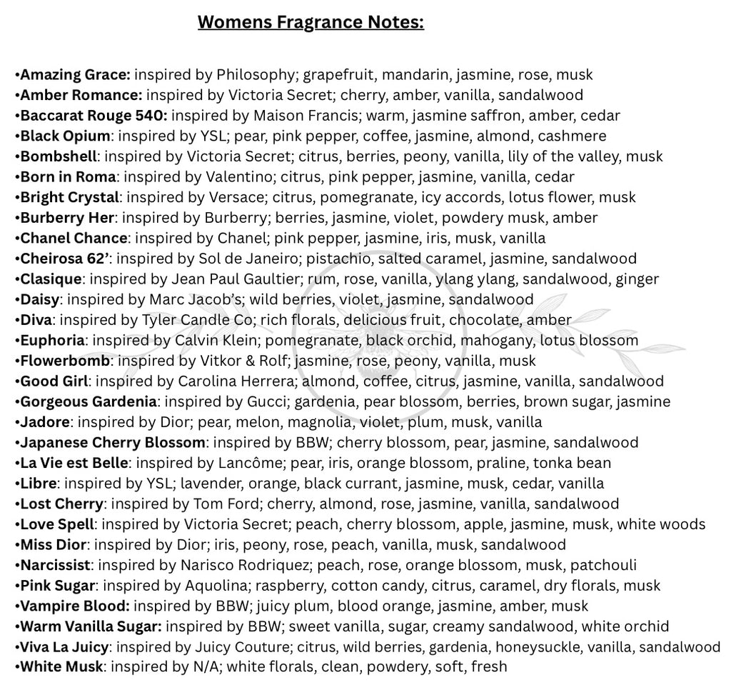 Women’s Perfume Roll On Oils