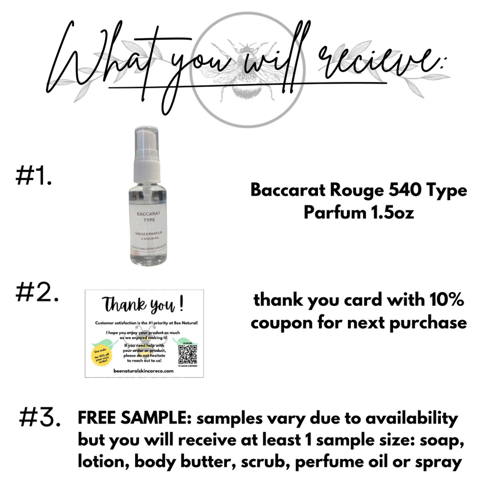 Baccarat Rouge 540 Type Parfum