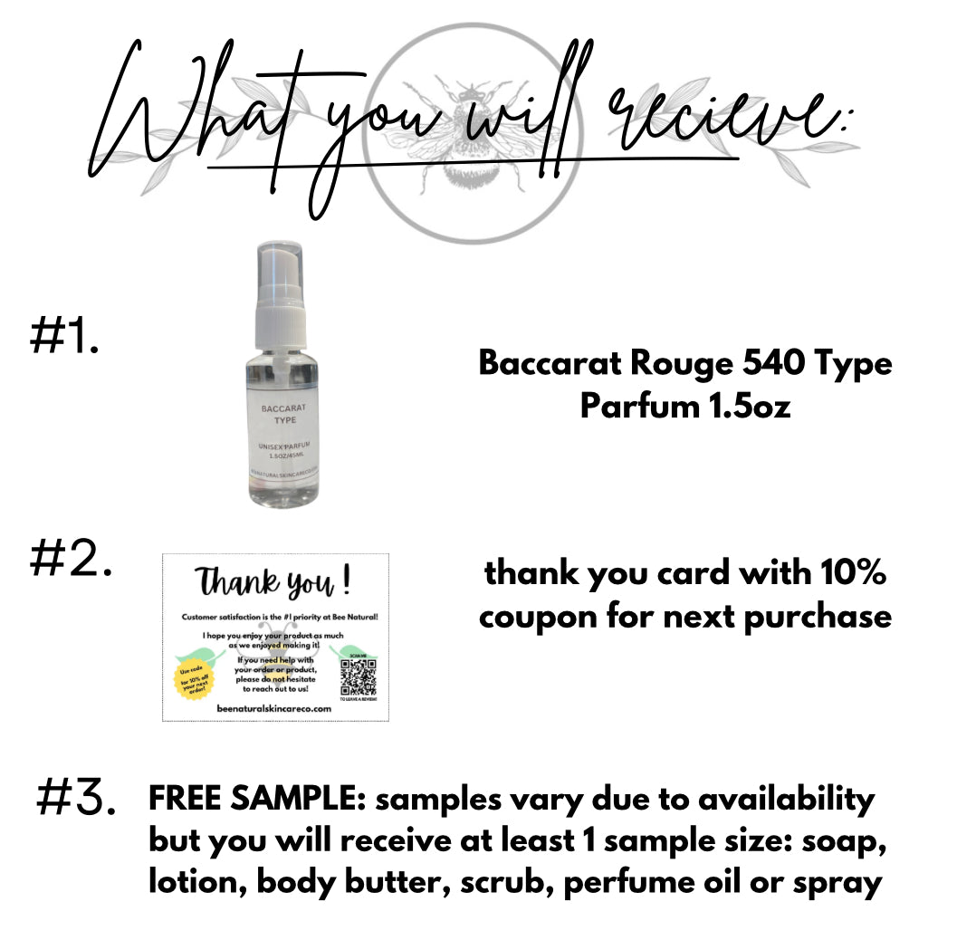 Baccarat Rouge 540 Type Parfum