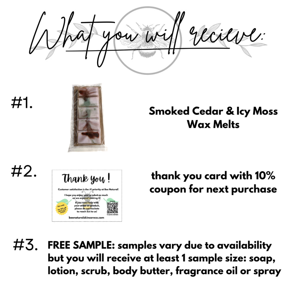 Smoked Cedar & Icy Moss Wax Melts