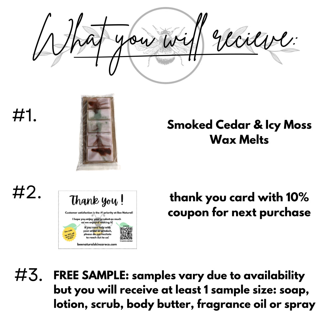 Smoked Cedar & Icy Moss Wax Melts