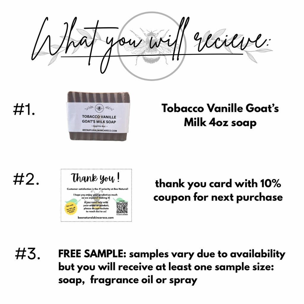 Tobacco Vanille Goats Milk Soap