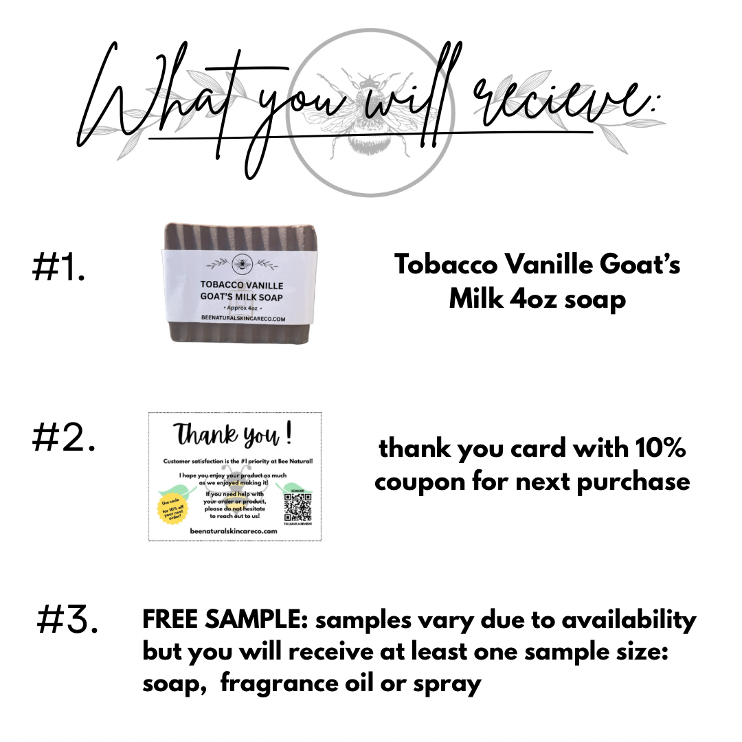 Tobacco Vanille Goats Milk Soap